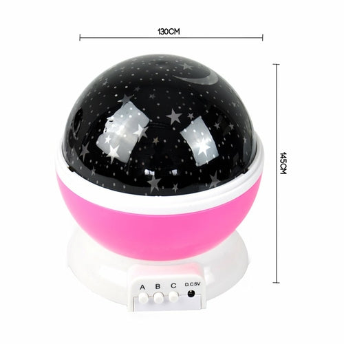 LED Night Star Sky Projector Light Lamp Rotating Starry Baby Room Kids